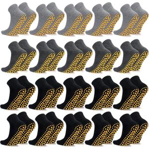 Sureio 50 Pairs Non Slip Slipper Socks with Grips Men's Anti Skid Yoga Socks with Gripper Workout Pilates Hospital