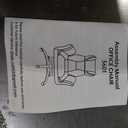 Fidom Big and Tall Office Chair, Flip Armrests for Pets & Cross Legged Sitting, Ergonomic Leather Executive Desk Chair with Foot Rest, High-Back Reclining Computer Chairs for Office Home Game - Black