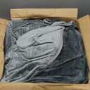 LOOBANI Waterproof Blanket for Bed: Reversible Soft Flannel King Size Bed Blanket 85" x 108", Waterproof Dog Blankets for Large Dogs, Spill-Proof Cover for Furniture Protection, Movie Time, Grey