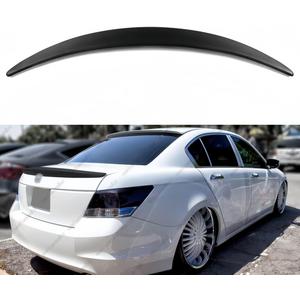 Rear Spoiler Compatible with 2008-2012 Honda Accord, Duckbill Spoiler Fits for 2008 2009 2010 2011 2012 Sedan 4 Door, Exterior High Kick Trunk Tail Deck Lid Wing Lip (Glossy Black)