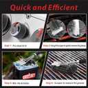 GRILLART Grill Brush and Scraper,18 Inch BBQ Grill Cleaning Brush Kit, Safe Wire Scrubber, Universal Fit BBQ Cleaner Accessories for All Grates