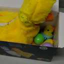 Plush Electric Stuffed Laying Egg Chicken Toy Doll with Sound Music Easter for Boys Girls (Yellow)