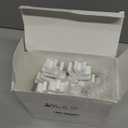 Blulu 4 Pcs Winter Wooden Snowflakes Decor Tabletop Decorations Christmas Snowflake Signs Winter Wooden Xmas Standing Table Sign Christmas Fireplace Decoration for Party Birthday (White)