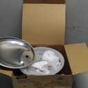 NPET Stainless Steel Cat Water Fountain, 1Gallon/135oz Automatic Pet Drinking Fountain Dog Water Dispenser Bowl with Water Level Window for Cats Indoor - WF210Plus