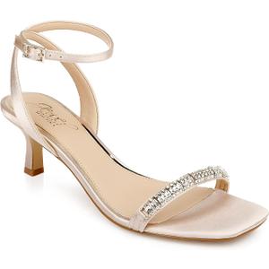 Jewel Badgley Mischka Charisma Kitten Heel (10, Champagne)