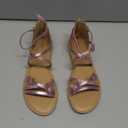 Soda Girls Sandals Open Toe Kids Summer Flat Sandals with Zipper Fashion Dress Flower Shoes for Wedding Party 4