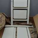 Valeo 2 Step Ladder,Lightweight Folding Step Stool with Wide Anti-Slip Pedal, 330LBS Capacity, Heavy Duty,Sturdy Iron Metal Step Stool for Home, Kitchen, Closet, Adults, Cream White
