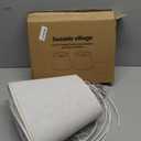 Large Drum Lamp Shades Set of 2, 12"Top x 16"Bottom x 11"High, Beige Lampshades for Table Lamps Floor Lamps, Natural Linen Replacement Lamp Shades, Spider, Harp Holders Included, Easy Assembly