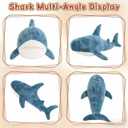 Djungelskog Giant Stuffed Animal, Shark Plush, Shark Stuffed Animal, Shark Pillow for Home Room Dcor- Ideal Gift for Kid Boy,Girl&Girlfriend (60cm/24inch)