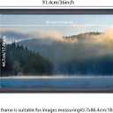 18x34 inch Picture Frame Solid Wood Black,Suitable for Panoramic Photo Frame, Posters,Painting,Group Photo,Puzzle (A23B1834)