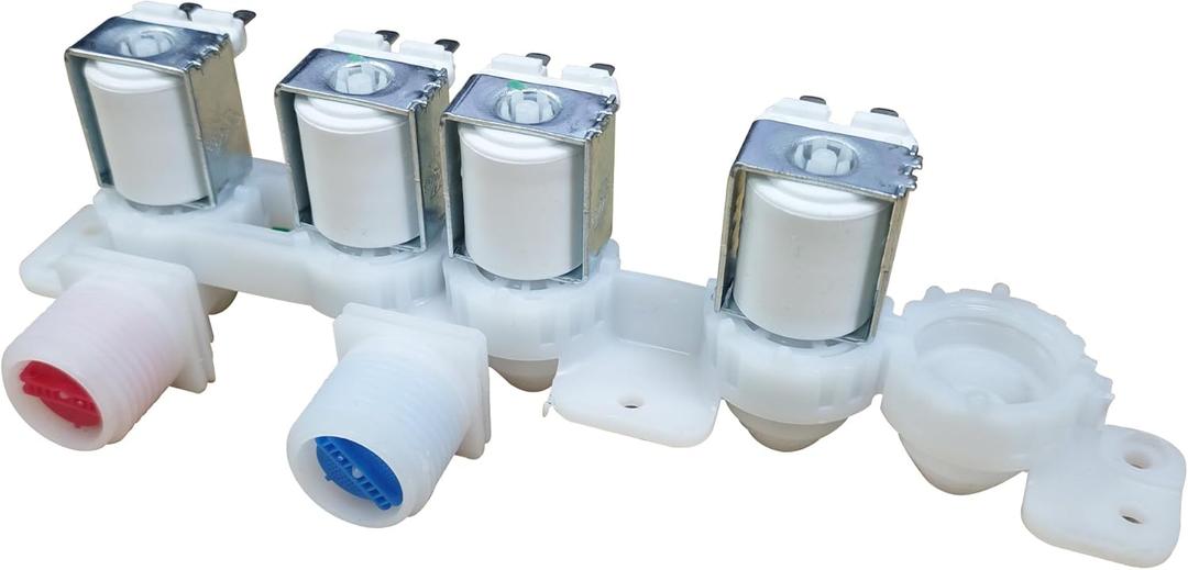 DC97-15459Q Washer Water Inlet Valve, Compatible with Samsung Washing Machine Parts WA51A5505AC/US-00 WA51A5505AV/US-00 WA51A5505AW/US-00