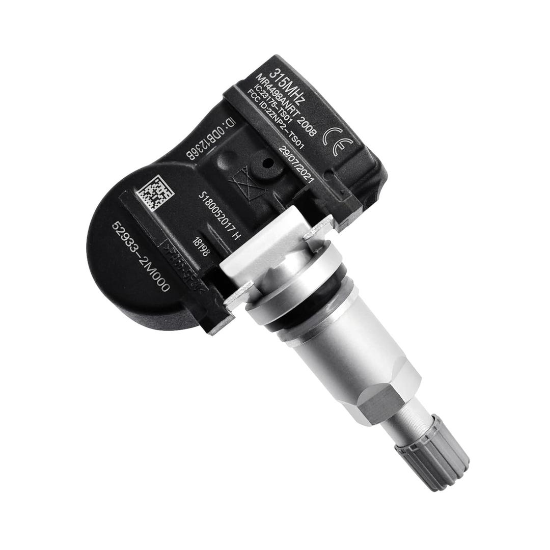 Tire Pressure Monitoring Sensor 52933-2M000 TPMS Sensor Compatible with Hyundai Sonata Coupe Accent 2010-2015, for Kia Forte Optima Soul Sorento 529332M550 52933A5000 4250B975 4250D585