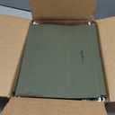Amazon Basics Hanging File Folders for Documents, Letter Size, 1/5-Cut Adjustable Tabs, Standard Green, 50 Count