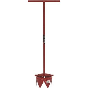 Kenyon 7" Sprinkler Head Trimmer with Step Plate, 33" Welded Handle, 5/8" Steel Shaft, T-Handle  Kenyon S550 Irrigation Series  SKU 85427 (Red)