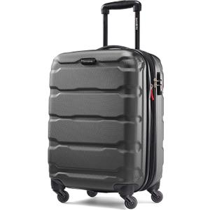 Samsonite Omni PC Hardside Expandable Luggage with Spinner Wheels, Black, Carry-On 20-Inch