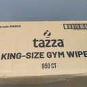 Tazza Gym Equip Wipes, 4 x 950 Count (3800 Total Wipes) - Durable, Pre-Saturated Gym Equipment & Surface Cleaning Wipes