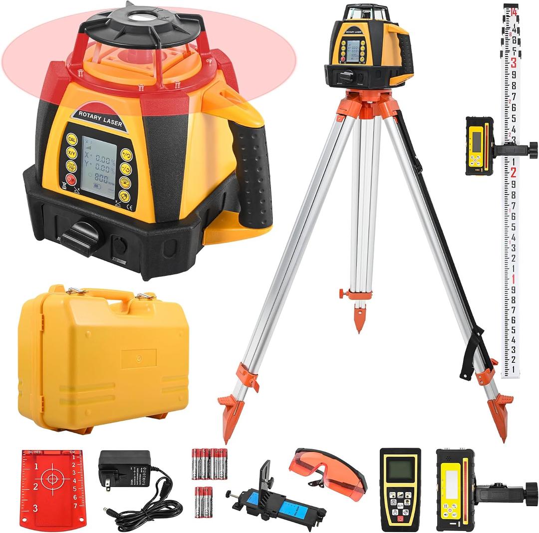 Lipril Dual Grade Laser Level, 204HS Self-Leveling Dual Slope Laser
