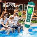 5in1 PH Water Tester, Digital pH Meter for Water, EC and TDS Meter with PH TDS EC ORP Temp Water Quality Tester for Hydroponics Plant Swimming Pool Aquarium Drinking Water Testing Kit PPM EC Tester