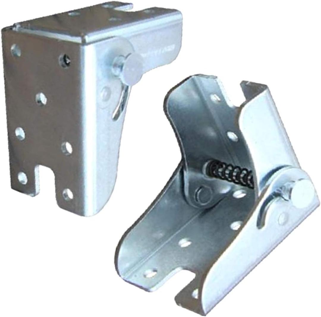 90Self-Locking Hinge Leg Accessories, Brackets for Folding Table Legs, Kitchen Folding Table, Supporting Sofa Folding Foot, Invisible Foot, Furniture Accessory Connector (2 pcs)