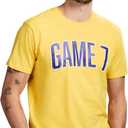 GAME 7 Men's Short Sleeve Lightweight Graphic Logo Crew Neck Cotton T-Shirt (S)