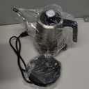 Nueve&Five Gooseneck Electric Kettle with Thermometer, Black Electric Kettle 1L with Auto Shut-Off1000W Hot Water Kettle of Stainless Steel, Pour Over Kettle for Coffee & Tea