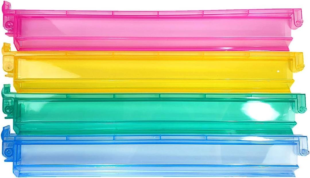 Acrylic Mahjong Mah Jongg Rack and Pusher Combo ,Mah Jong Combo Racks- Multi - Color - Set of 4