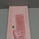 Wireless Keyboard and Mouse Combo, Full Size Compact Quiet Wireless Keyboard and Mouse Set 2.4G Ultra-Thin Sleek Design for Windows, Computer, Desktop, PC, Notebook, Laptop,Round Keys Pink