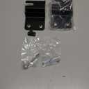 2 Pcs Adjustable Child Safety Door Top Lock, Child Safety Top Lock for Door, Metal Top of Door Locks for Kids Safety, Door Top Lock for Interior Exterior French Door for Childproofing Black