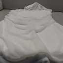 BORIFLORS Women's Sexy Ruched Bodycon Midi Dresses Square Neck Sleeveless Ruffle Hem Club Party Tank Dress Size Medium