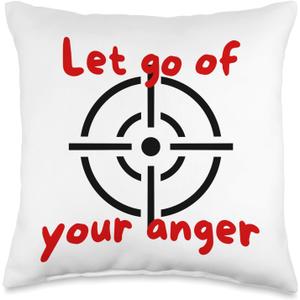 vent one's anger anti stress punch pillow selfcare Throw Pillow (16x16)