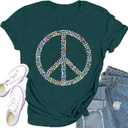Equality Shirt for Women Human Rights T-Shirts Peace Sign Tee Tops