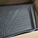 Cargo Mat & Backrest Mats Compatible with Volkswagen VW Tiguan 2018-2024 7 Seats(Not fit 5 Seats) - Black TPE All Weather Waterproof Rear Cargo Liner Rear Trunk Liner Back Seat Cover Protector