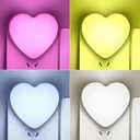 INZU Night Lights Plug into Wall, LED Night Light for Kids, Cute Nightlight with Auto Dusk to Dawn Sensor, LED Nightlight with Soft Warm Light for Bedroom, Nursery, Bathroom, Hallway (4Colors)