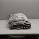 Wemore Sherpa Fleece Weighted Blanket for Adult, 15 lbs Dual Sided Cozy Fluffy Heavy Blanket, Ultra Fuzzy Throw Blanket with Soft Plush Flannel Top, 60 x 80 inches Grey on Both Sides