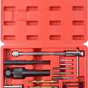 DAYUAN 16pcs Glow Plug Removal Tool, 8mm 10mm Damaged Glow Plug Extractor Repair Tool Set for Cylinder Heads 0.3in 0.4in Glow Plug Remover Kit