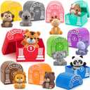 Learning Toys for Toddlers 1 2 3 Year Old Toddlers, 20Pcs Safari Animal Toys, Finger Puppets, Montessori Counting, Matching & Sorting, Christmas Birthday Gifts for Baby Boys Girls Age 12-18 Months