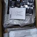 Swivel Bar Stools Set of 2, Mid Century PU Leather Counter Height Bar Chairs with Low Back and Metal Legs, Modern Bar Stool Chair for Kitchen Island, Brown