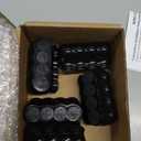 5 Pcs Black Insulated Splice Connectors 4 Ports Insulated Multi Cable Connectors Single Sided Entry with Oxide Inhibitor (2-14 Wire Range Slotted or 5/32'' Allen Hex 2.46" L x 1.32" H)