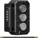 Lock Box with Magnetic Key Holder, Magnet Key Box for Under car, Hide with Combination Lock with 3xN52 Strong Magnet for Storage Indoors, Outside (Regular)