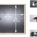 16x16 Picture Frame Black 3 Pack Solid Wood for Mat 12x12 Wall Mounting Square Poster Photo Frames