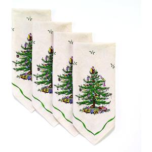 Spode - Napkin Set, Holiday Inspired Home Decor, Set of 4 (Spode Christmas Tree Collection) (20" x 20" (Set of 1))