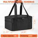 CDYWD Bike Basket Rear for Men Women, Large Bicycle Rack Basket for Adult Bikes with Removable Liner Bag & Waterproof Cover, Heavy Metal Back Cargo Basket for Ebike, Mountain Bike, City Bike, Cruiser