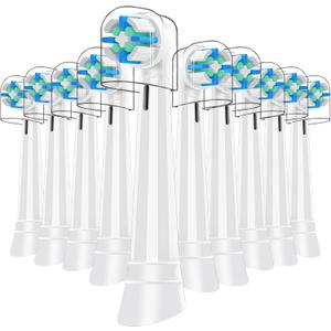 10 PCS IO Replacement Heads Compatible with Oral B IO 2/3/4/5/6/7/8/9/10/Deeep Clean Electric Toothbrush, Toothbrush Brush Heads Compatible with Oral B IO for Teeth Clean (White)