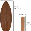 Balance Board Indoor Surfboard Surf Style Home Fitness with Wheel for Exercise, Athletic Training and Board Sports - Fun Workout Equipment For Balance, Stability and Improving Core Strength, 30.7 inches