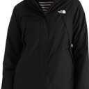 The North Face Women's Antora Triclimate Jacket | Waterproof Shell, Warm Inner Fleece Layer, Adjustable Hood with Drawcord, TNF Black, Small