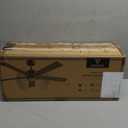 Ceiling Fan with Light Remote: 52 Inch Modern Bedroom Fans with Dimmable Tri-Color Temperature LED - Quiet Reversible DC Motor - Indoor Outdoor (Black+Walnut-5)