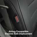 EKR Sienna Seat Covers for 2011-2020 Toyota Sienna LE,XLE, SE,XLE Premium 2nd Row 4/2/4 Split,8 Seats,Waterproof Car Seat Cover Full Set,Car Seat Protectors- Three Row,Leather(Black)
