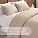 Lady Ann Oversized King Quilt Bedspread Set 120x120, 3 Pieces Extra Large California King Size Quilt Bedding Coverlet Set Ultra Soft Lightweight and Thin Comforter Linen Feel Bed Cover All Season