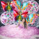 2 x KatchOn, Big, Colorful Butterfly Balloons - 38 Inch, Pack of 6 | Fairies Theme Butterfly Party Decorations | Rainbow Butterfly Theme for Girls, Butterfly Birthday Decorations | Butterfly Foil Balloons