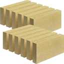 Fire Bricks, FireBrick, High Temperature Insulated Firebricks for Wood Stoves, Fireplaces, Size 9" X 4-1/2" X 1-1/4", Pack of 12, Wood Stove Bricks, Fireplace Brick